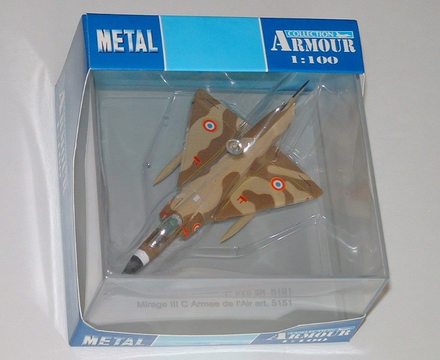 CDC Armour / Franklin Mint 1:100 Mirage IIIc Armee de l’air diecast