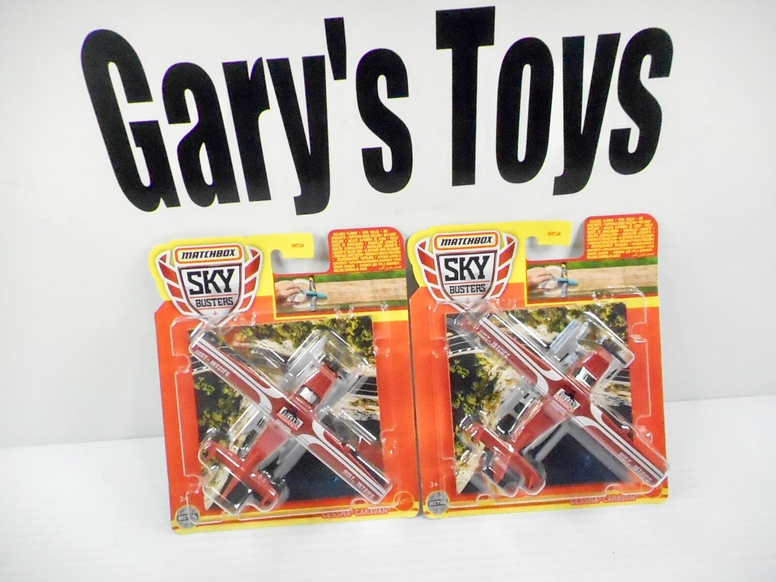 Matchbox 1:64 Die Cast Metal Sky Busters – Lot Of 2 Cessna Caravans