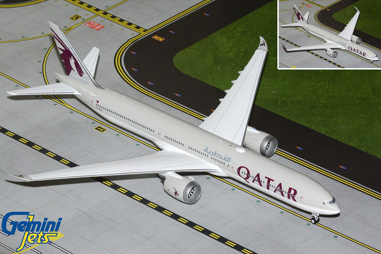 Gemini Jets 1:200 Qatar Airways Boeing 777-9 A7-BKA G2QTR1322 IN STOCK