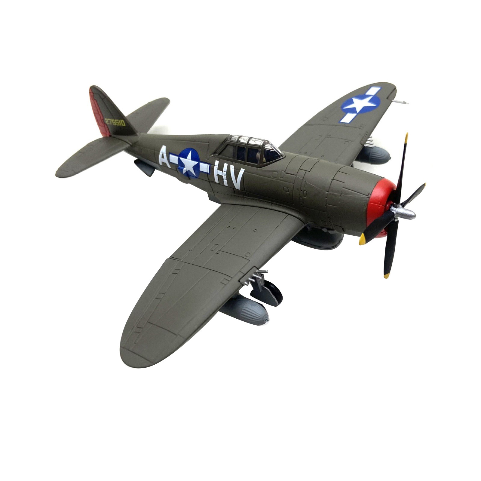 WWII USAAF P-47 Thunderbolt Diecast Model 1:72 15.5cm Alloy Aircraft Collector