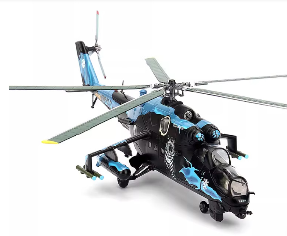 1:48 BLESS Polish Air Force Mi-24V Hind NTM 2005 Attack Helicopter Diecast Model