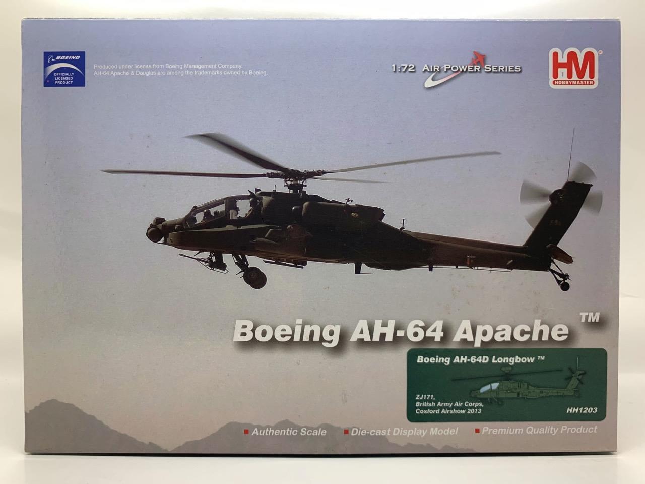 HOBBY MASTER BOEING AH-64D APACHE LONGBOW COSFORD AIRSHOW 2013 HH1203 1/72