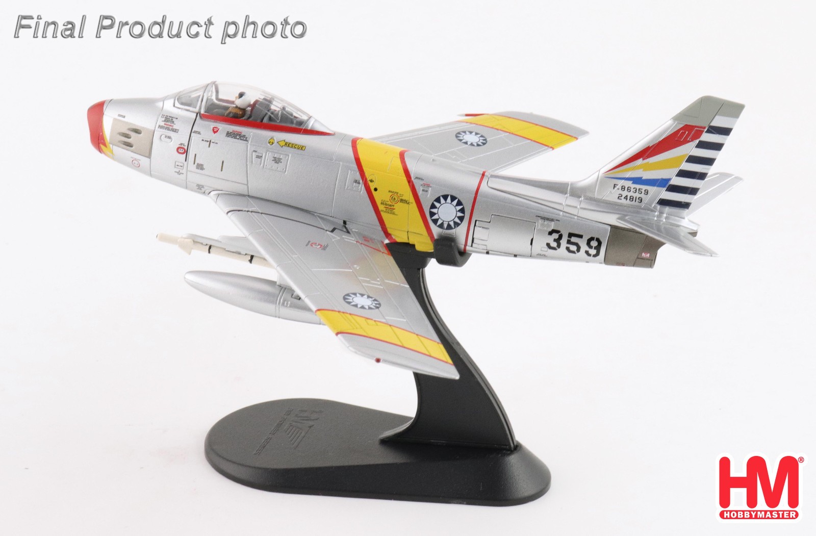 Hobby Master HA4330 F-86 No.359, ROCAF, Taiwan 24th Sept, 1958 1/72nd Die-Cast