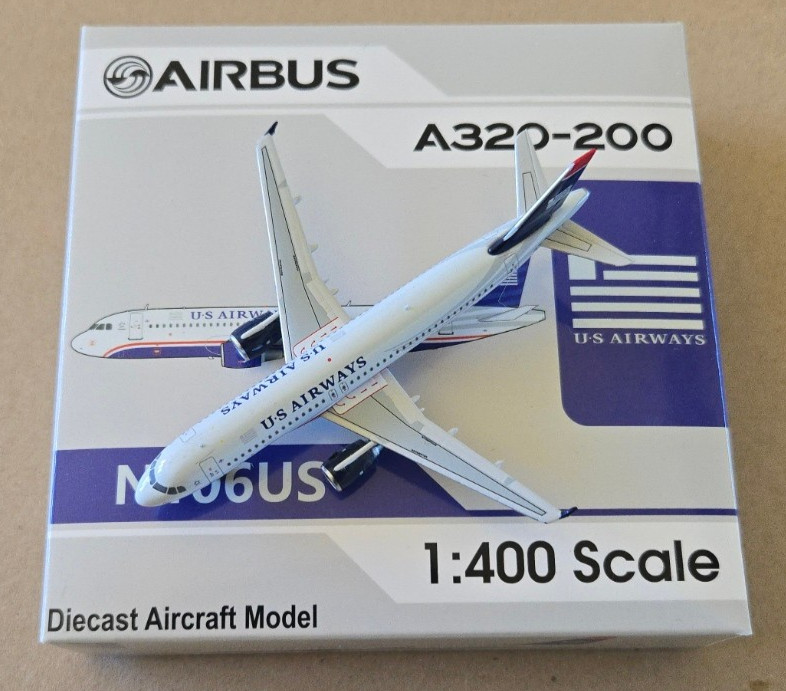 1:400 Airbus A320-200 US Airways N106US “Miracle on the Hudson” Aviation 400