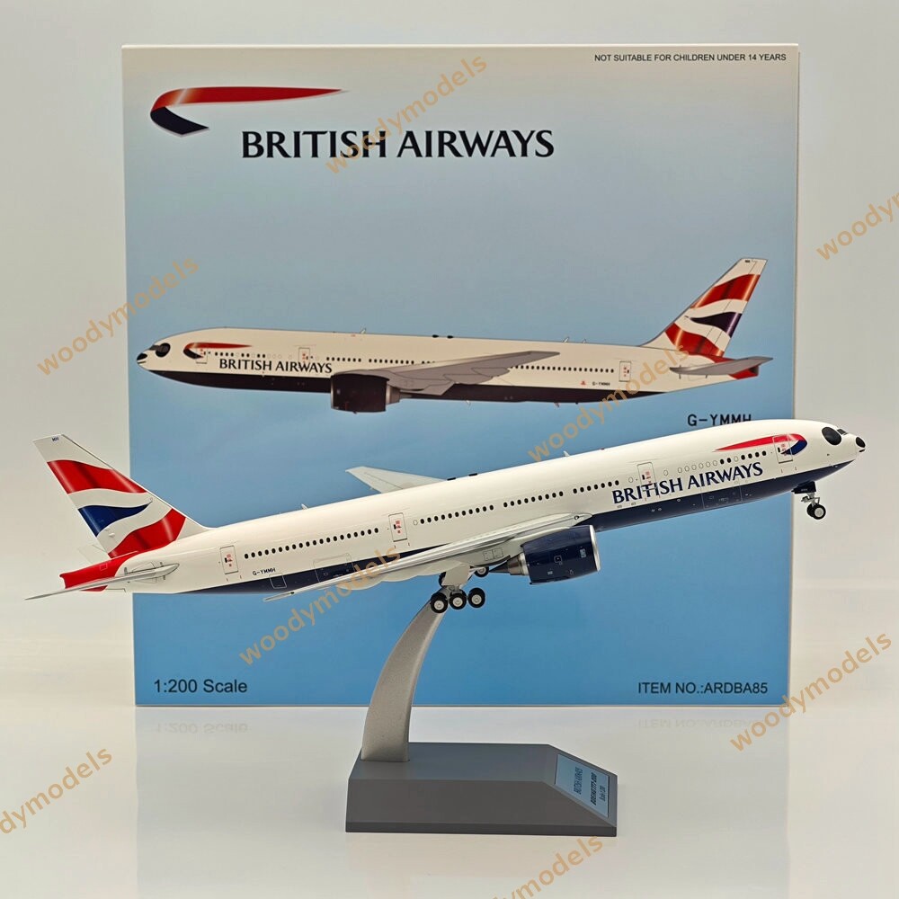 ARD 1:200 British Airways / Boeing 777-200 / G-YMMS WITH STAND / ARDBA85 Diecast
