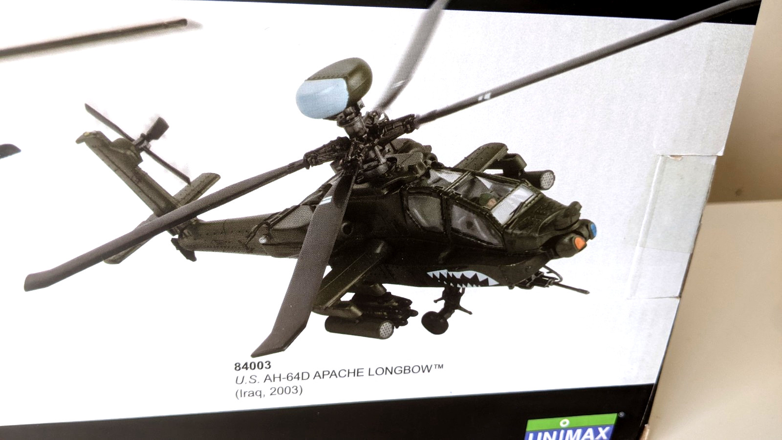 NEW Forces of Valor 1/48 AH-64 Apache Longbow Diecast Model Helicopter Iraq 2003