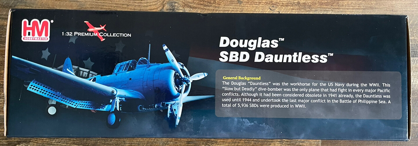 NEW and SEALED HOBBY MASTER 1:32 scale DOUGLAS SBD-3 DAUNTLESS DUSTY KLEISS 🛫✈️