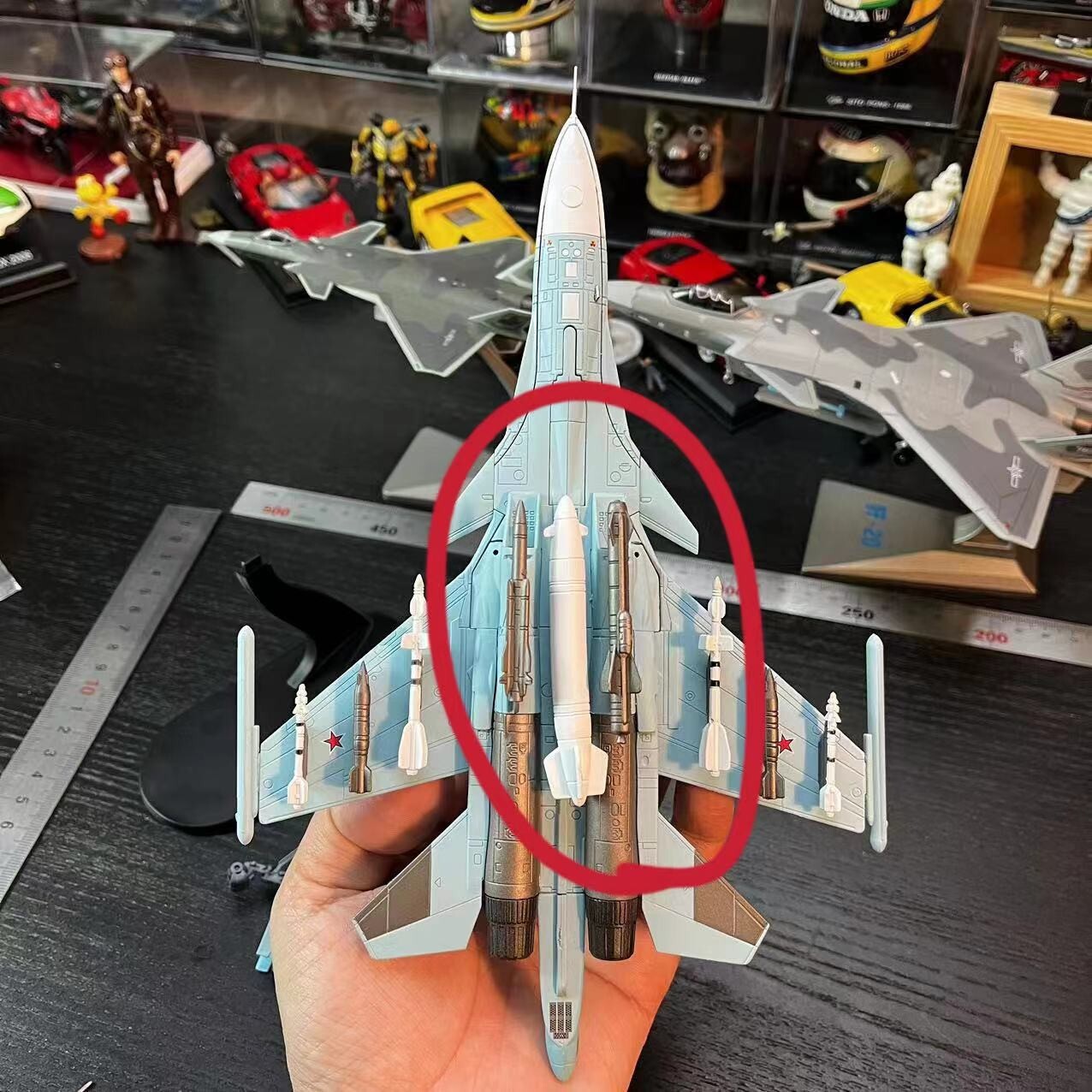 Wltk Russian air force Su-34 Fullback Fighter 1/100 Diecast Aircraft Jet Model