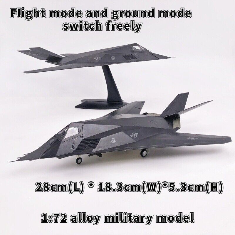 1:72 Lockheed F-117 Nighthawk Attack Aircraft Model Diecast Military Collection
