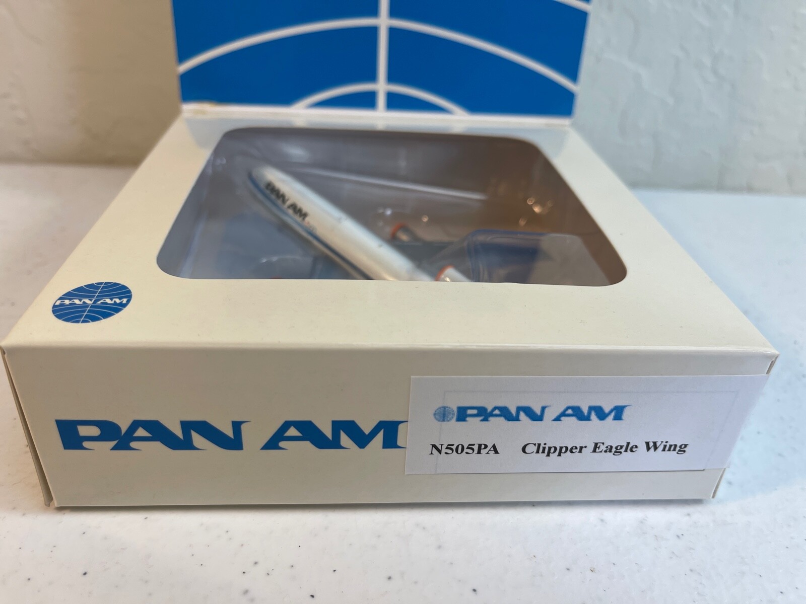 1:400 BLUE BOX PAN AM L-1011 1970S COLORS CHROME BELLY CLIPPER EAGLE WING N505PA