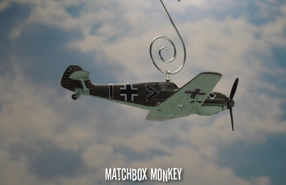 WWII German Bf 109 Messerschmitt Fighter Luftwaffe Werner Molders Plane Ornament