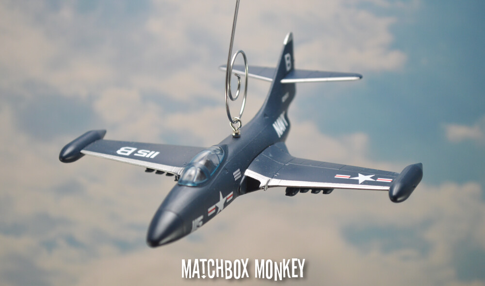 F9F Panther US NAVY Fighter Plane Korean War Custom Christmas Ornament F-9F-2