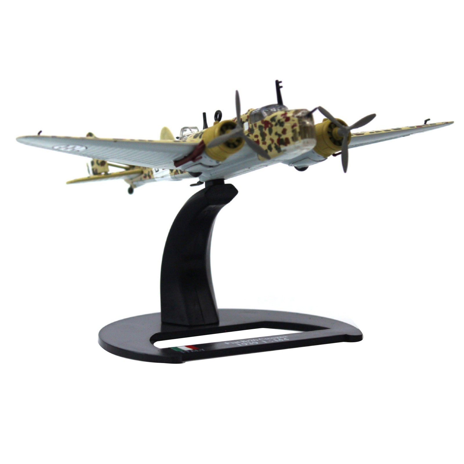 WWII Italian Fiat BR.20 Cicogna Bomber Diecast Model 1:144 Scale Alloy Display