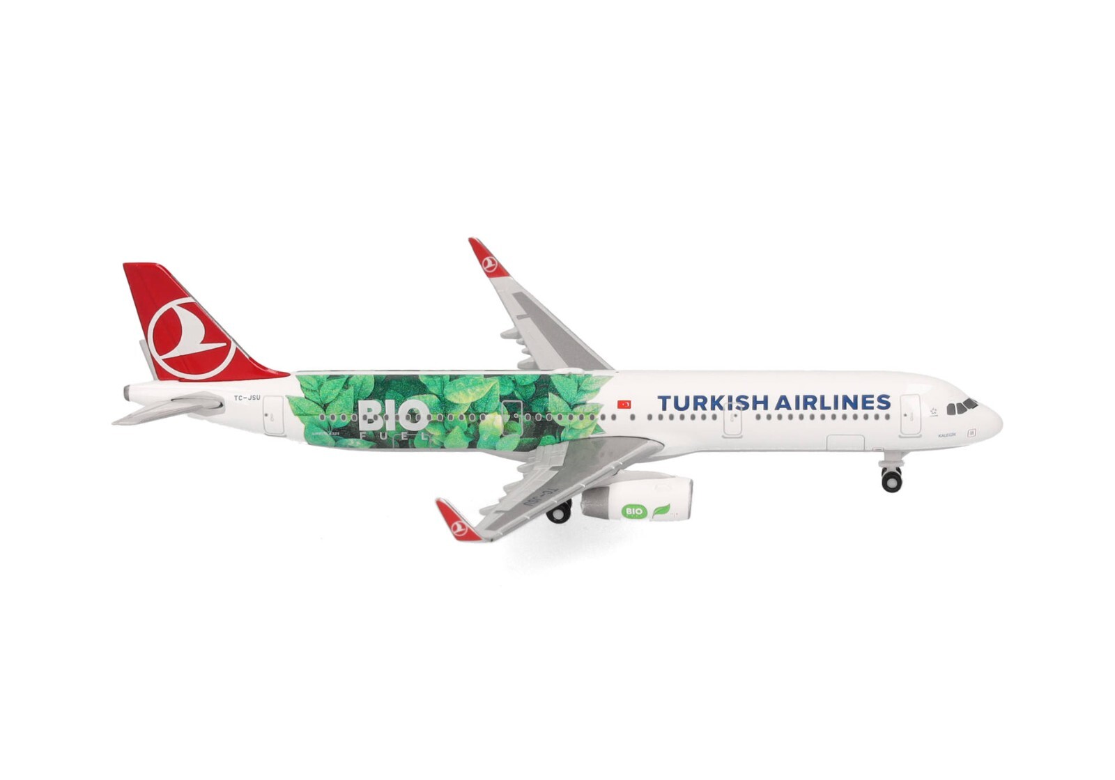 New! Herpa 537681 Turkish Airlines A321neo Bio Fuel “Kalecik” reg. TC-JSU 1:500