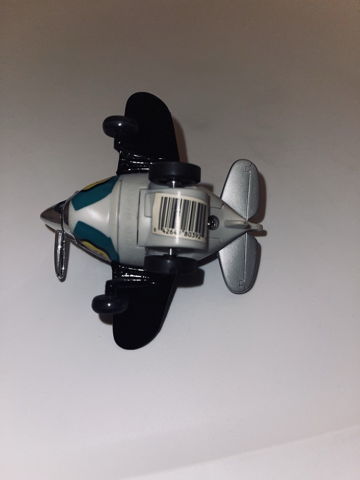 Toysmith Diecast Pull Back, Sky Shark Propeller Plane, Item 515