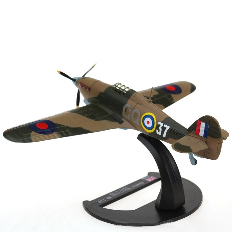 1:72 WW2 RAF Hawker Hurricane Fighter Aircraft Model Diecast Military Collection