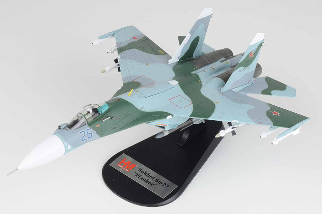 HA6013 Hobby Master Su-27SM Flanker-B 1/72 Model Blue 26 Russian Air Force