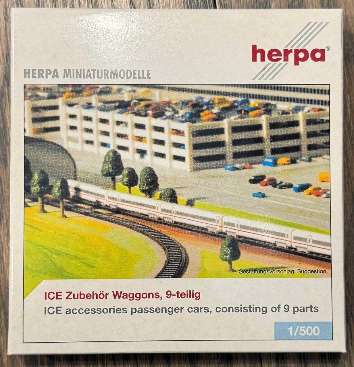 Herpa 520270 ICE Passenger Coaches 1:500 9-Part Set