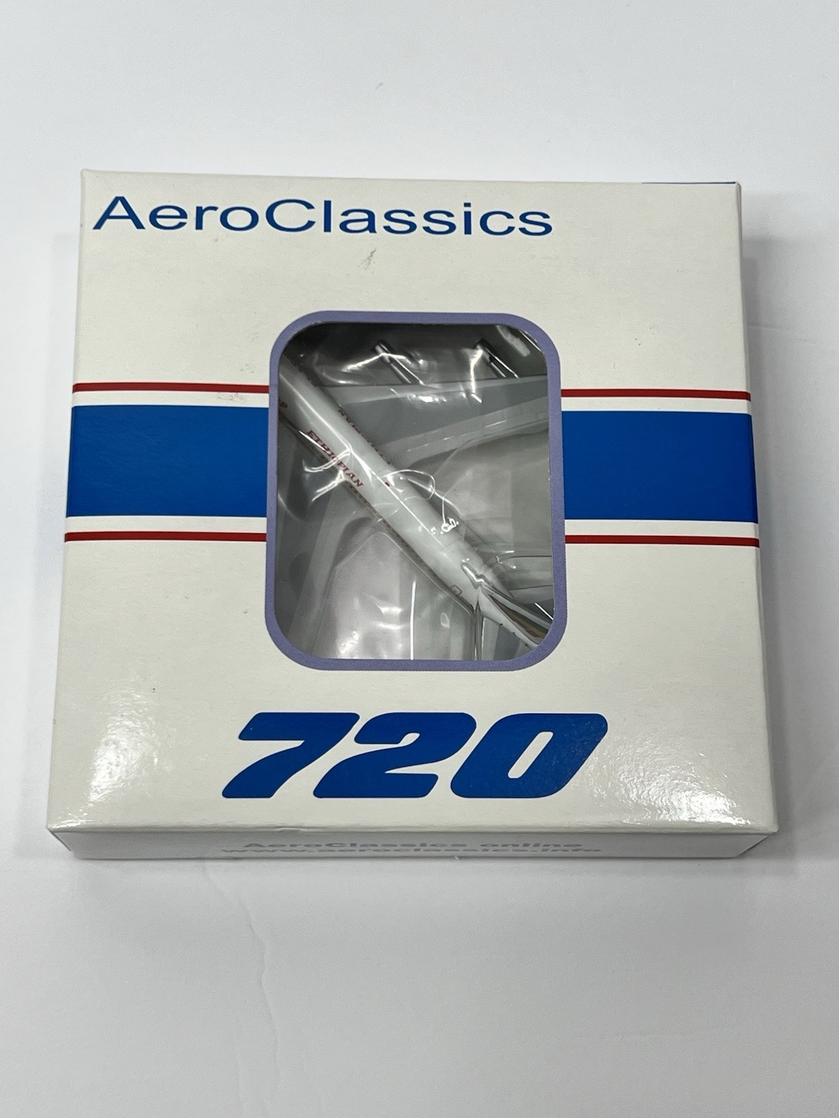 Aeroclassics 1:400 scale diecast Boeing 720-060B — Ethiopian Airlines ET-ABP