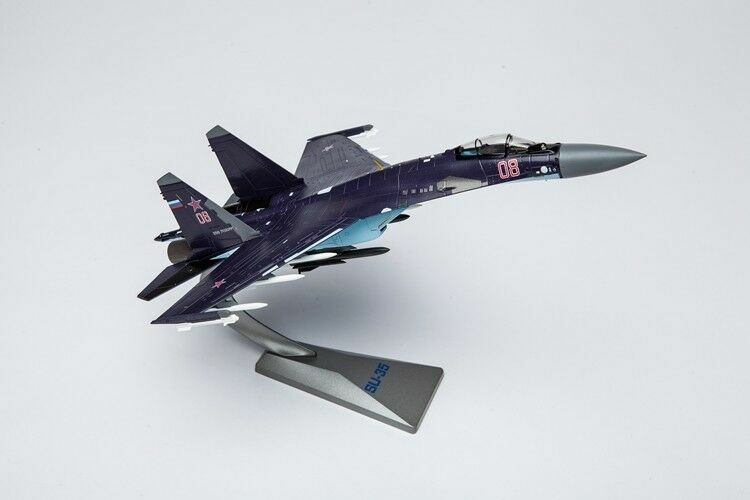 AF1 1/72 Russian SU-35 (Purple) Super Flanker Fighter Diecast Model