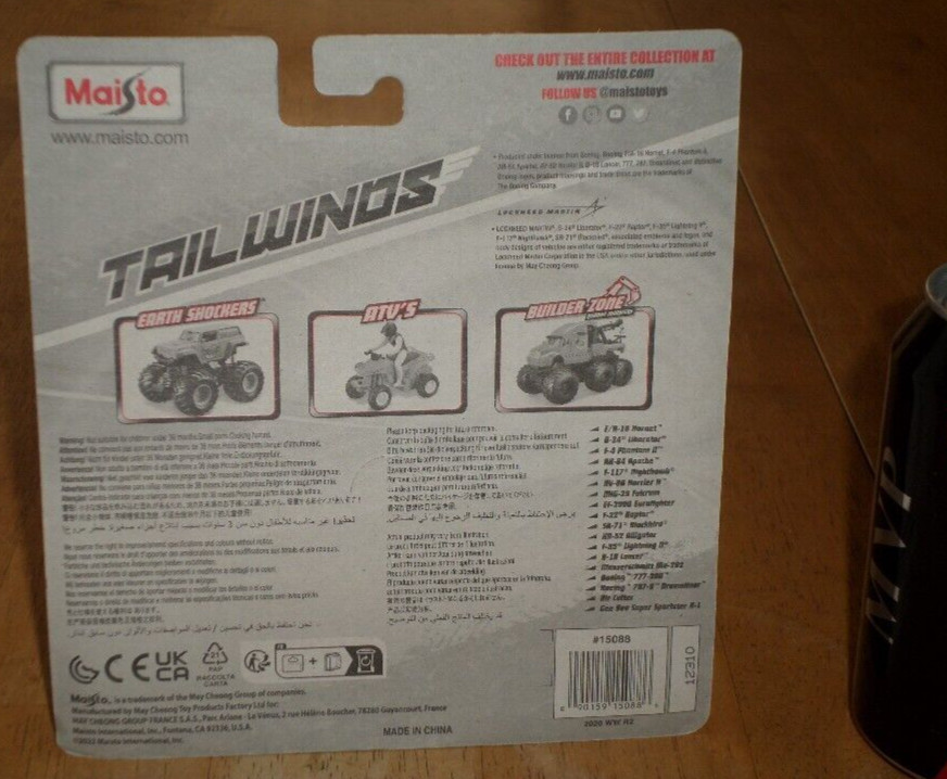 AV-8B HARRIER II, JET FIGHTER, [MAISTO-TAILWINDS] DIE CAST METAL TOY PLANE, VINT