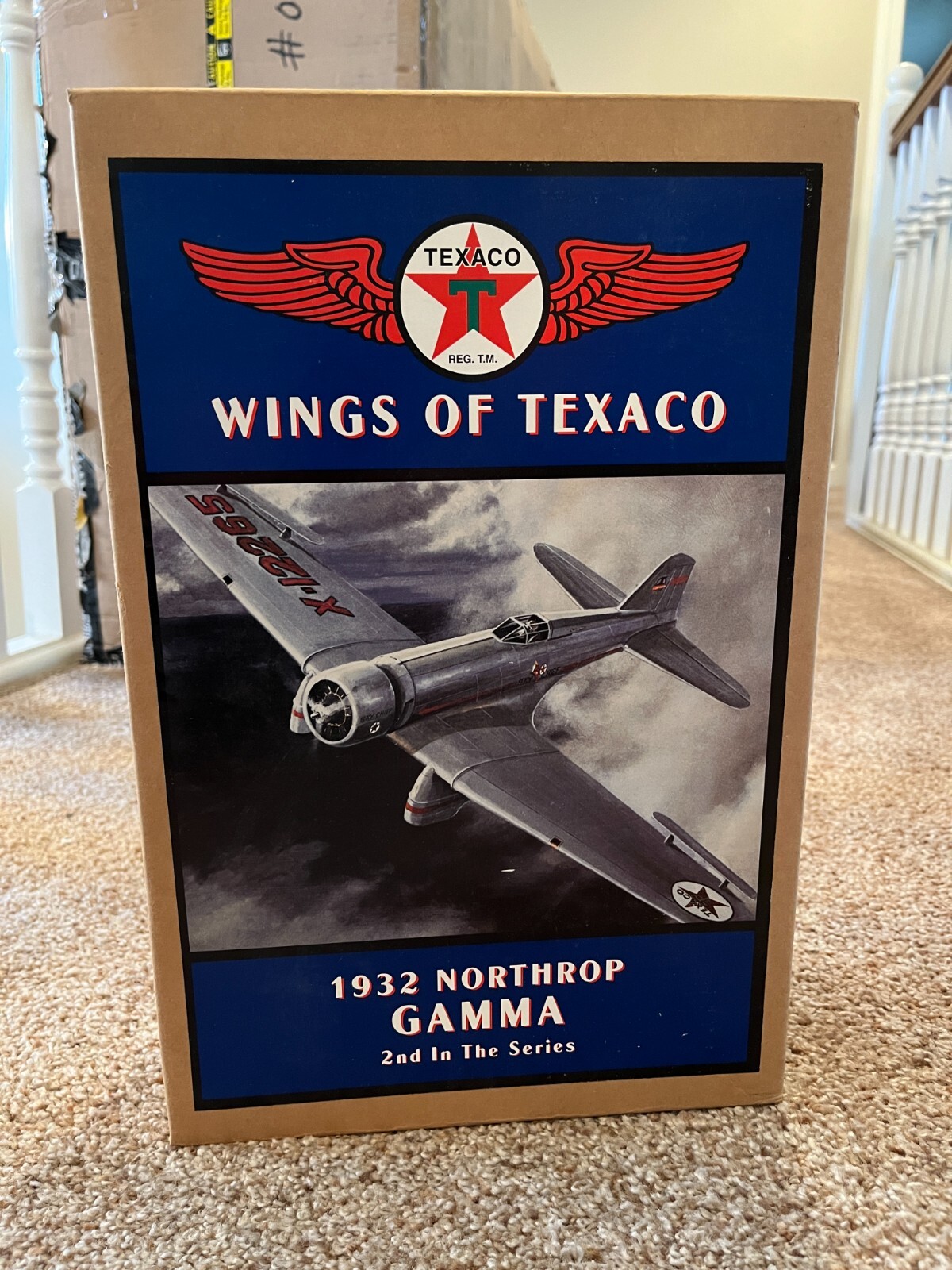 ERTL Wings of TEXACO 1932 NORTHROP GAMMA 2nd in the Series BOX