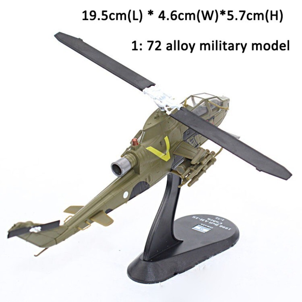 1:72 Diecast Military Model Israeli Air Force Bell AH-1S Cobra Attack Helicopter