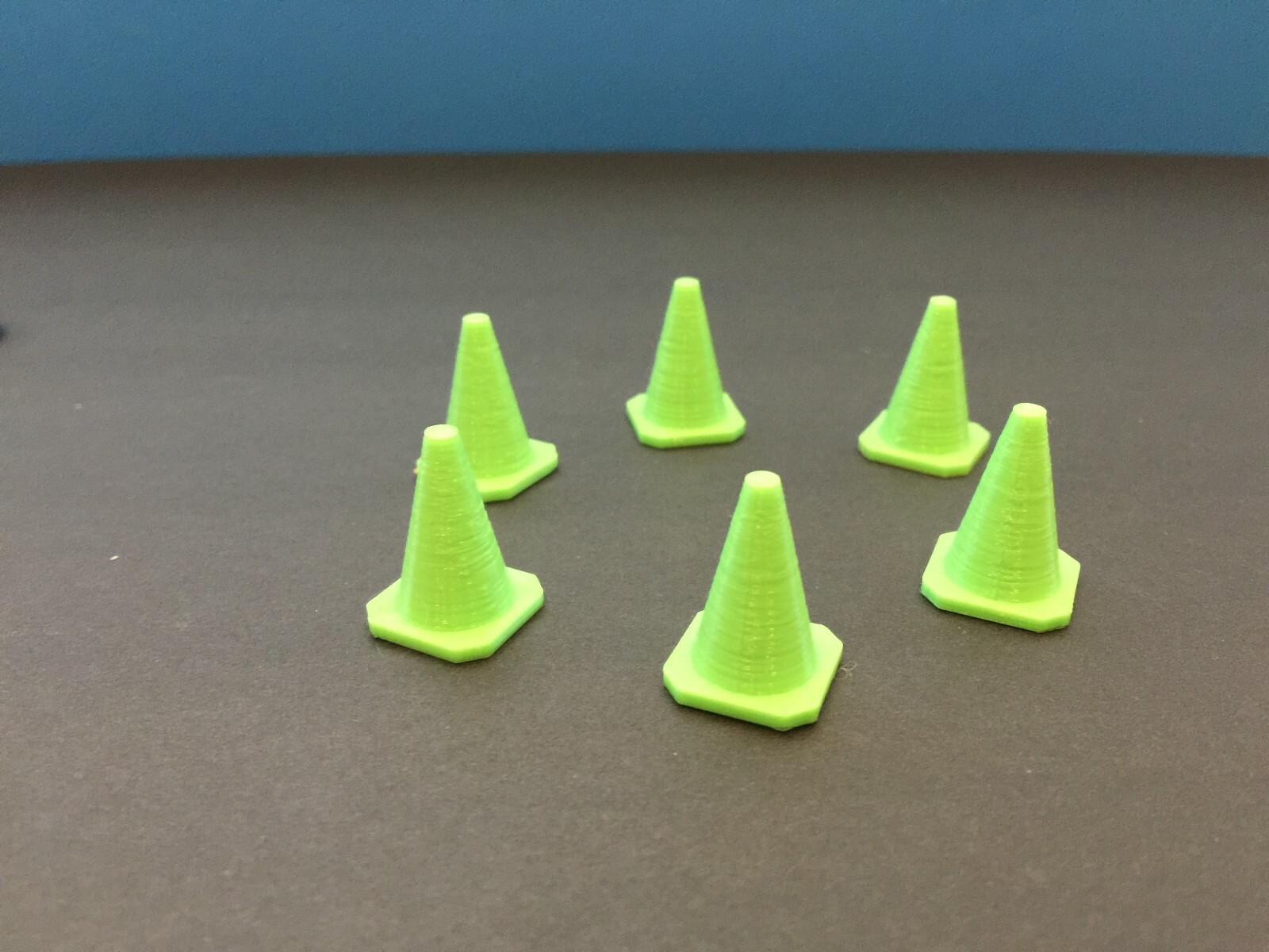(6) Saftey CONES – Pick a Color! Multiple Sizes! 21mm – RC – Slot Car – Airport