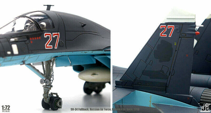 1:72 Russian Air Force SU34 Su-34 Fullback Fighter Diecast Aircraft Model in box