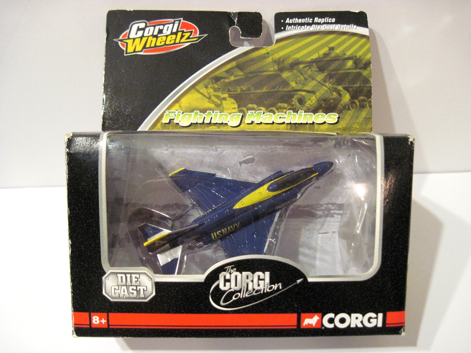 Rare CORGI F-4 Phantom BLUE ANGLES Jet Airplane USN Plane FREE SHIPPING Open BOX