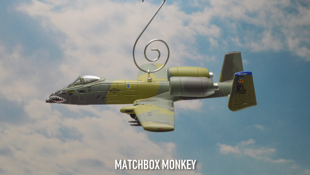 USAF A-10 Thunderbolt II Warthog Fighter Plane Custom Christmas Ornament Hog