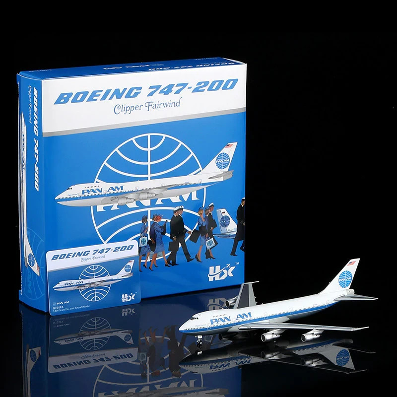 HX Models 1:400 Pan Am Boeing 747-200 N724PA “Clipper Fairwind” B598202P