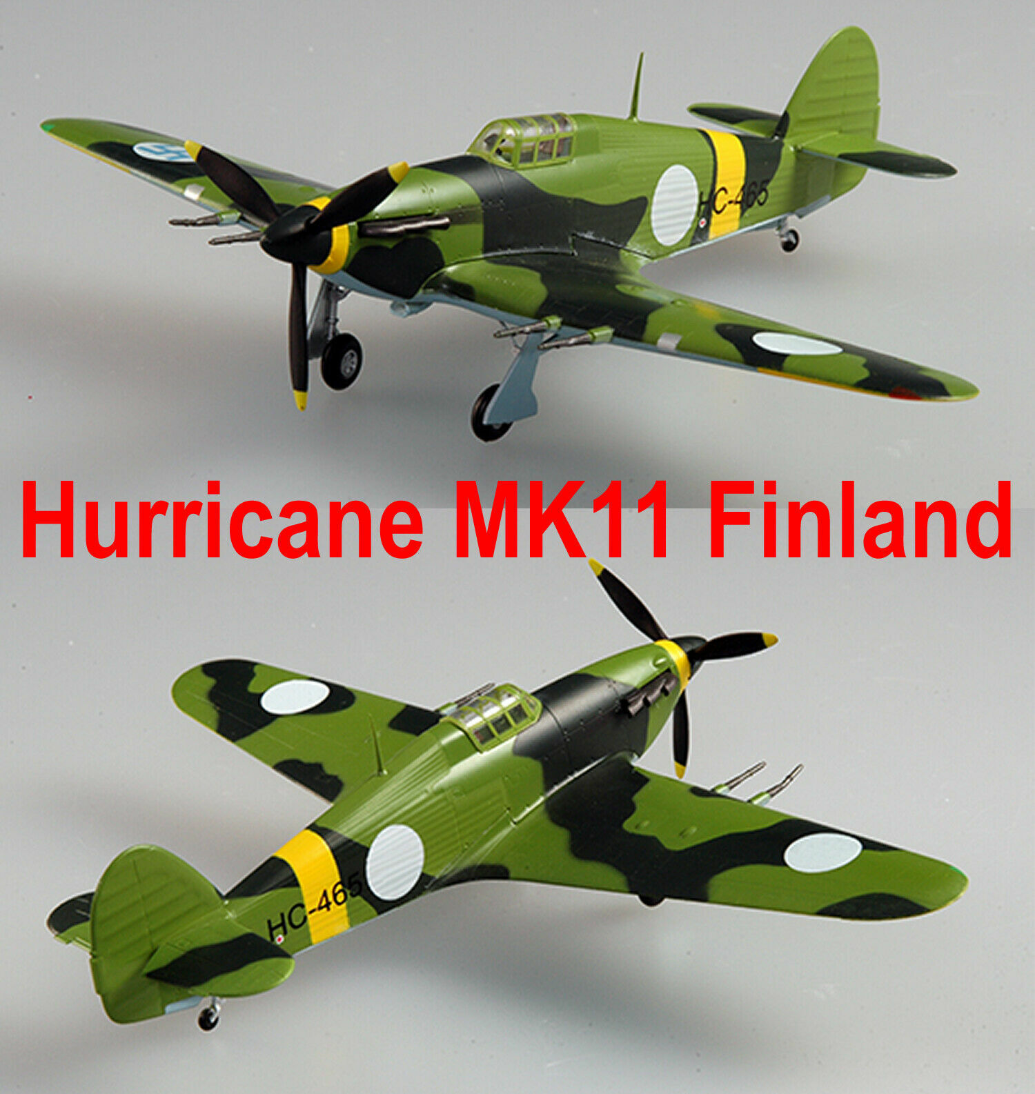 Easy Model 1/72 Finland Hurricane Mk Ⅱ 1942 Plastic Fighter Model #37243