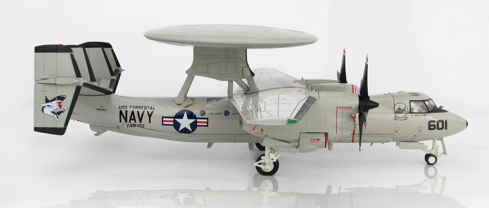 HA4810 1/72 E-2C Hawkeye USN AE601 VAW-122 Steel Jaws USS Forrestal – See desc.