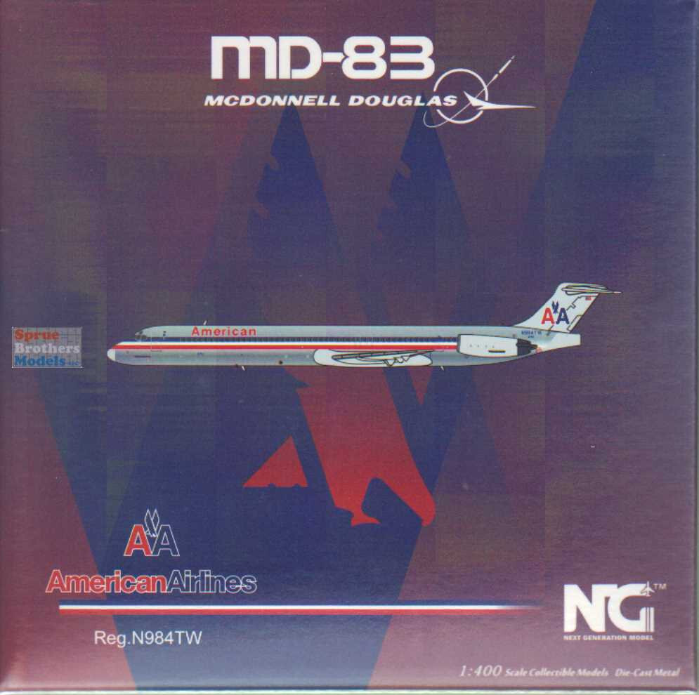 NGM83003 1:400 NG Model American Airlines MD-83 Reg #N984TW