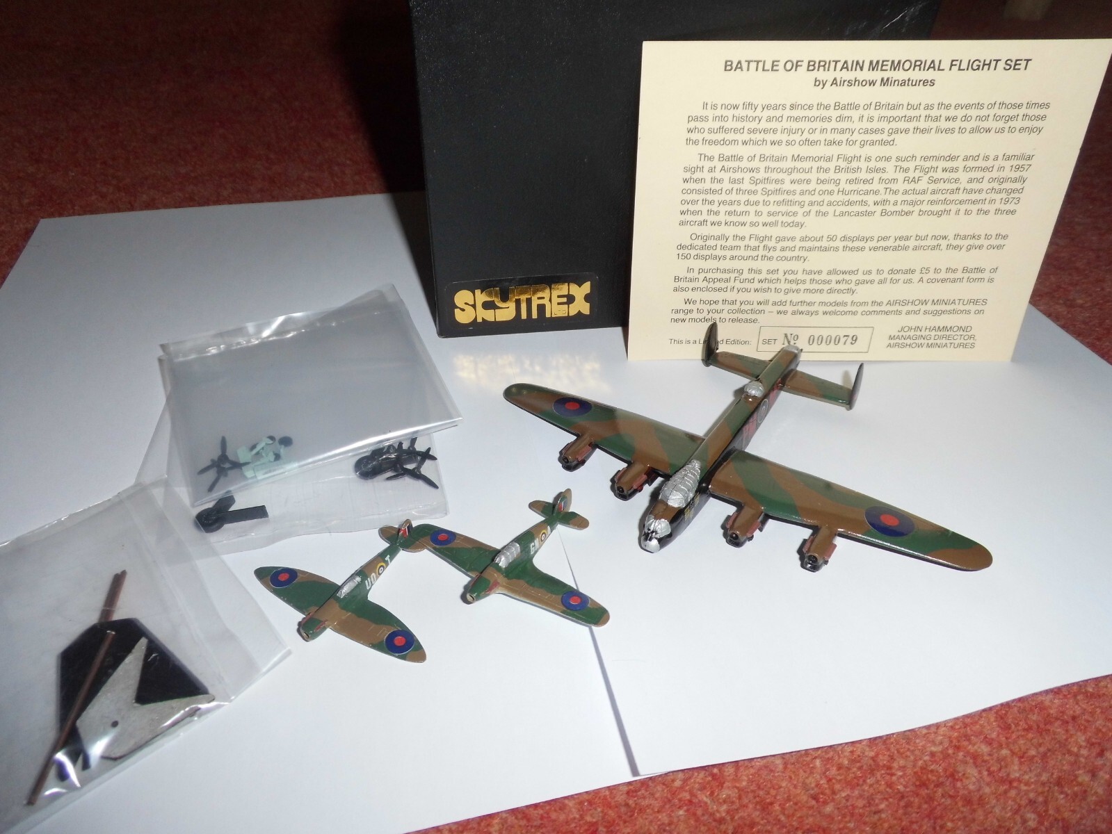 1/200 Skytrex for Airshow miniatures 1980s Battle of Britain flight ltd edi mint