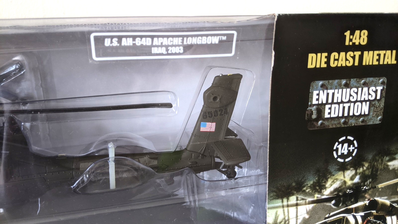 NEW Forces of Valor 1/48 AH-64 Apache Longbow Diecast Model Helicopter Iraq 2003