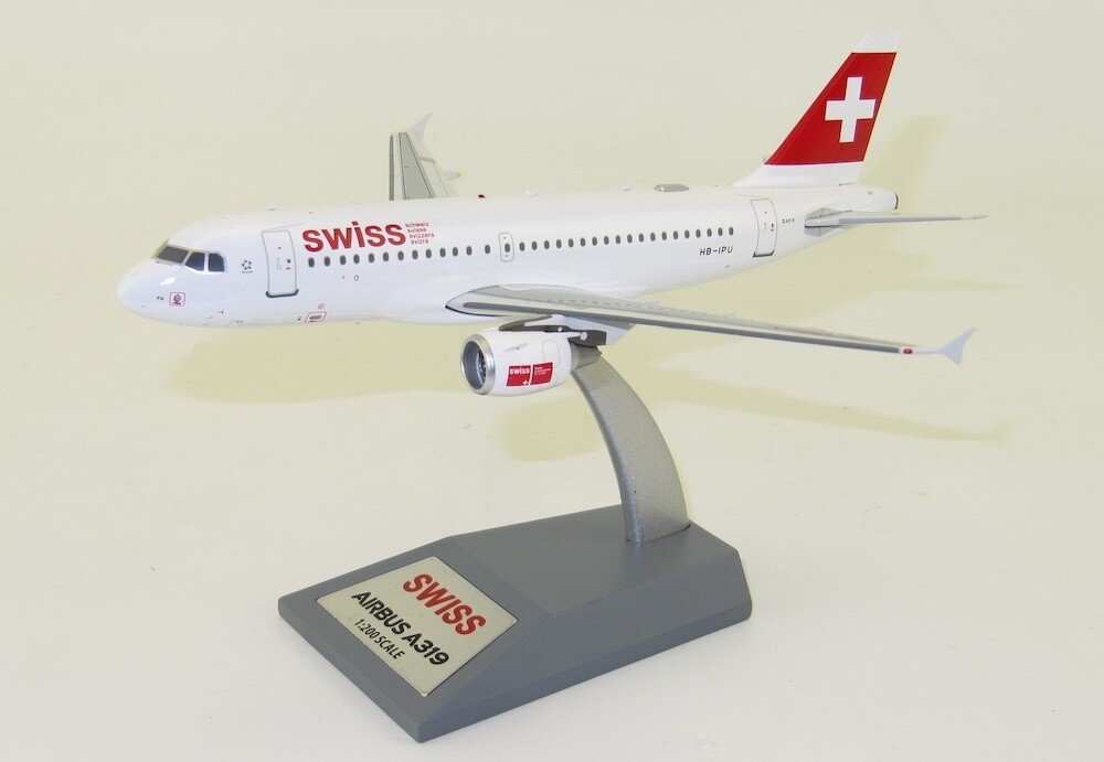 A319 SWISS INTERNATIONAL AIRLINES REG: HB-IPU W/S – JFOX JFA319011 1/200 – SALE