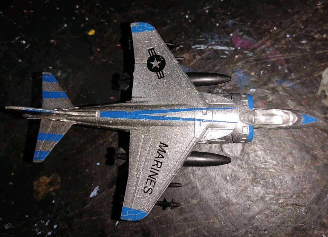 Unbranded Made In China AV-88 Harrier Marines Die Cast Jet-Many Die Cast Vehicle