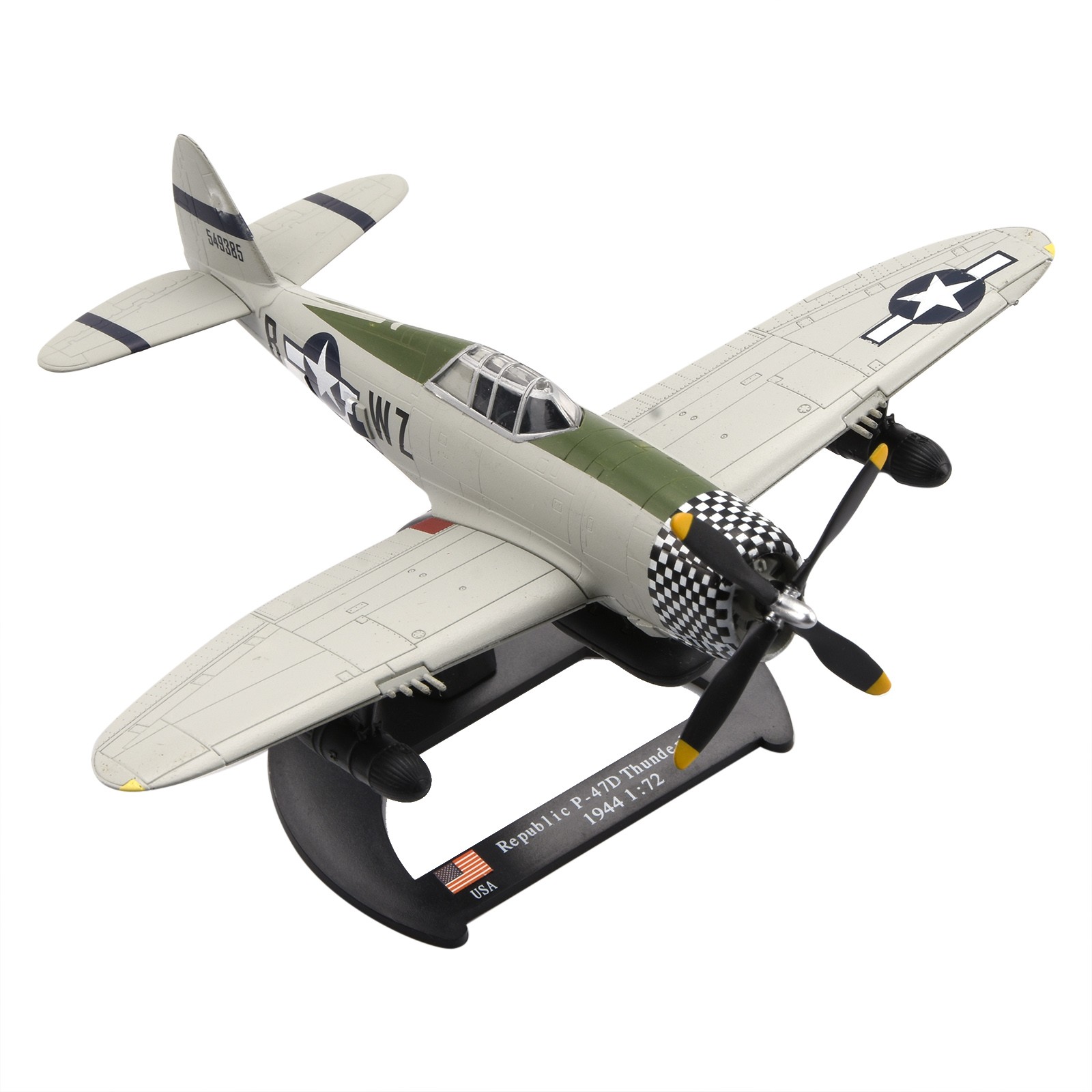 Diecast P-47D Thunderbolt Model 1:72 For Republic WWII USAAF Fighter Aircraft