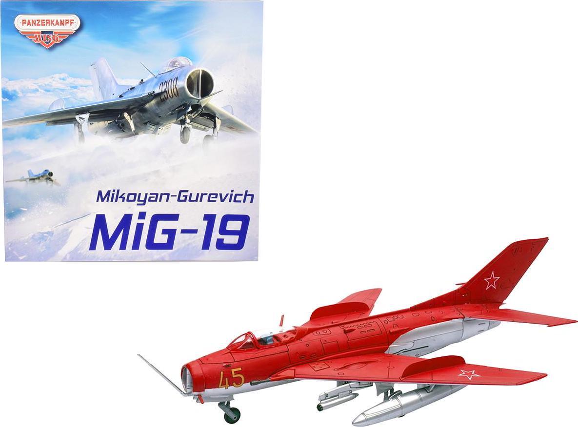 Mikoyan-Gurevich MiG-19S Farmer C Fighter Aircraft Yellow 45 VVS Display Team by