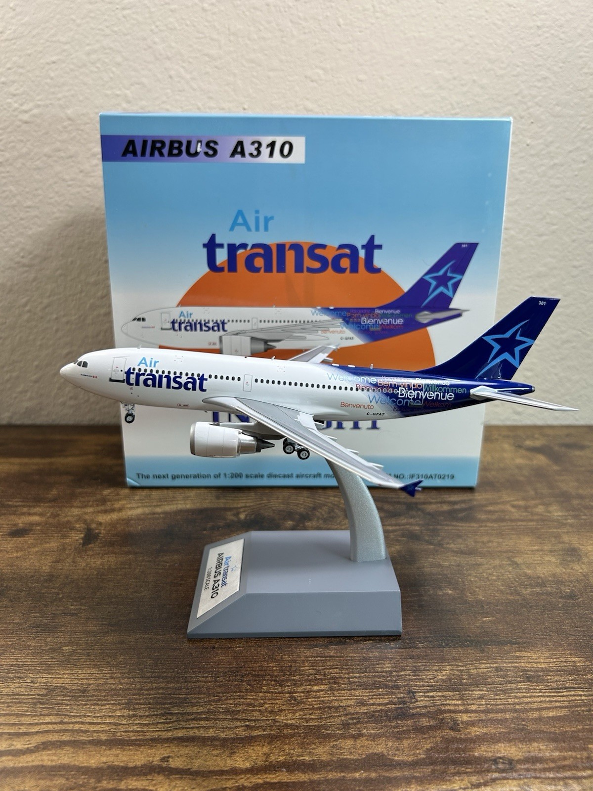 Inflight 1:200 Air Transit Airbus A310 Diecast Aircraft Model