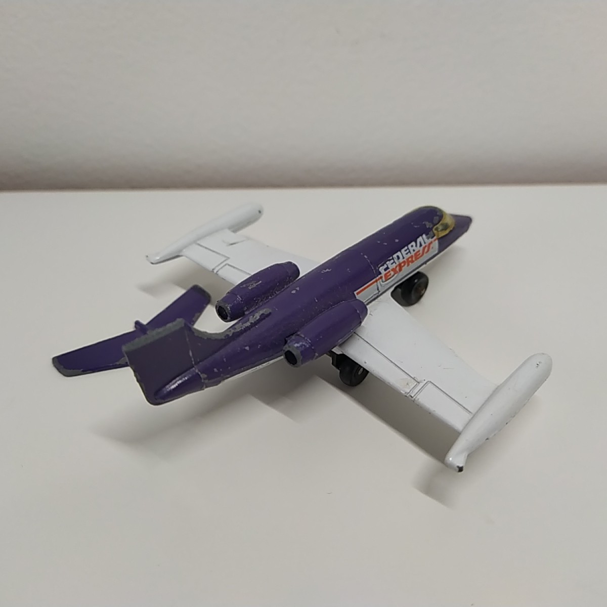 Matchbox SB1 Learjet, Federal Express, 1973, Rare, Die Cast, Purple, Skybusters