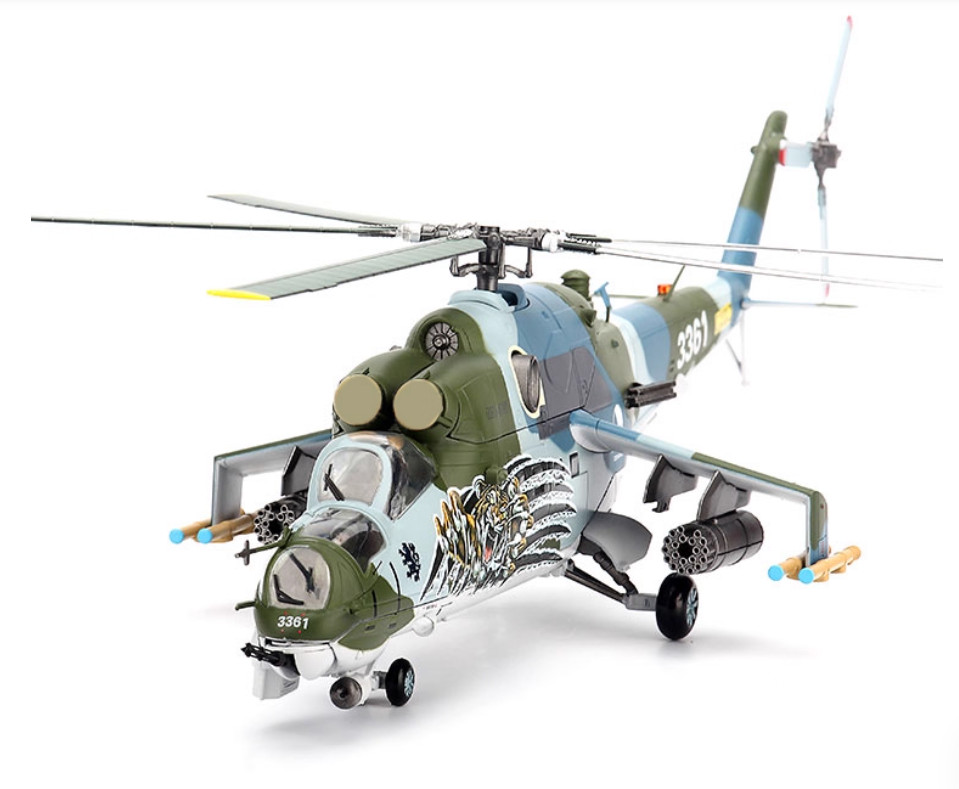 1:48 BLESS Czech Air Force Mi-24V Hind NTM 2011 Attack Helicopter Diecast Model