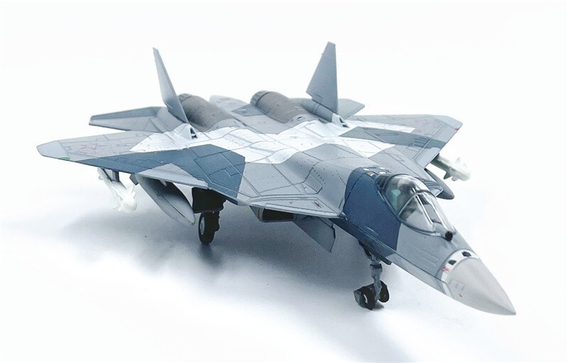 Wltk Russia Sukhoi Su-57 Felon Stealth Fighter Camouflage 1/100 Diecast Model