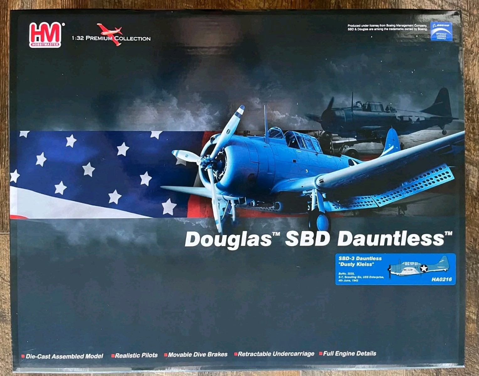 NEW and SEALED HOBBY MASTER 1:32 scale DOUGLAS SBD-3 DAUNTLESS DUSTY KLEISS 🛫✈️