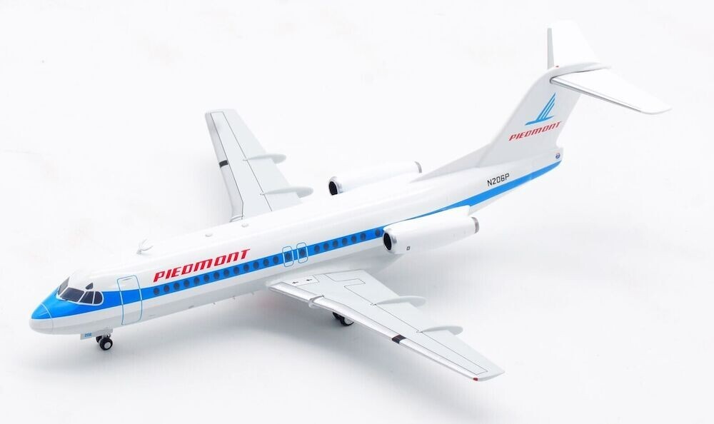 1:200 IF200 Piedmont Airlines Fokker F-28-4000 F. N206P w/ Stand