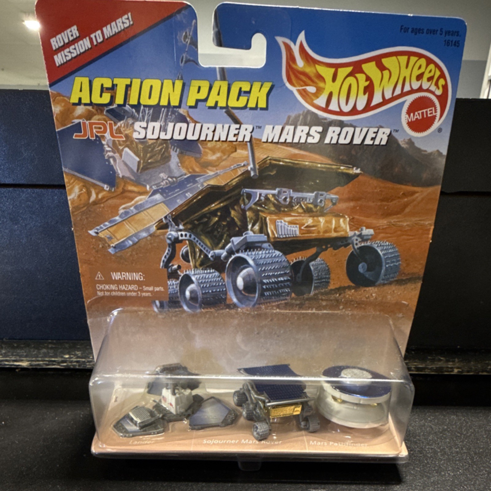 Hot Wheels Action Pack Sojourner Mars Rover Diecast Toy Multi-Color Unopened