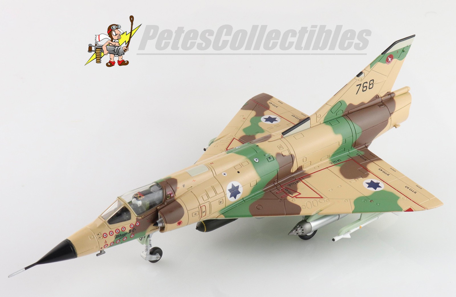 Hobby Master HA9804 Mirage IIICJ Shahak IDF/AF 117th (First Jet) Sqn, #768 1:72