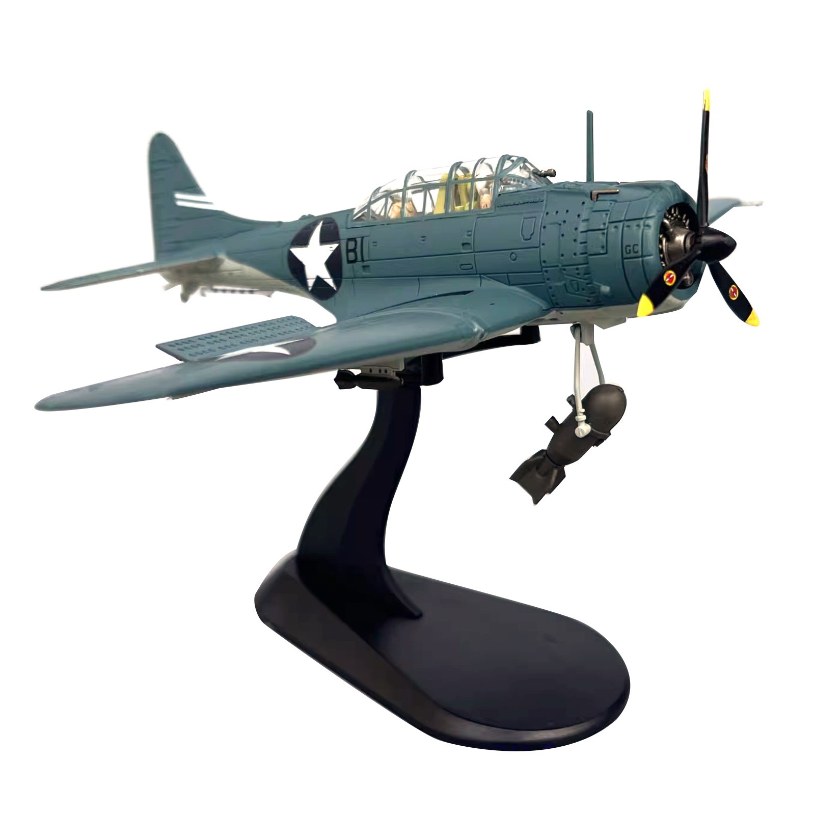 SBD Dauntless Dive Bomber Model 1:72 Scale Alloy WWII 14cm